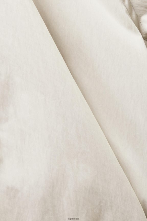 casaco trespassado mulheres Esprit cinza claro casacos 82P6TP266