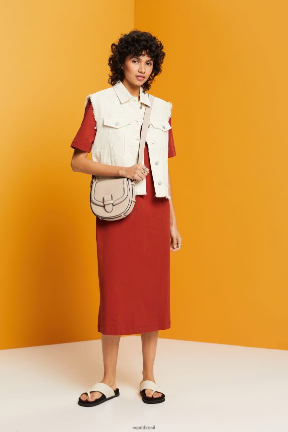 colete jeans desgastado mulheres Esprit gelo colete 82P6TP62