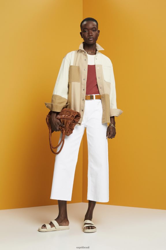 cabana de retalhos mulheres Esprit bege jaquetas 82P6TP293