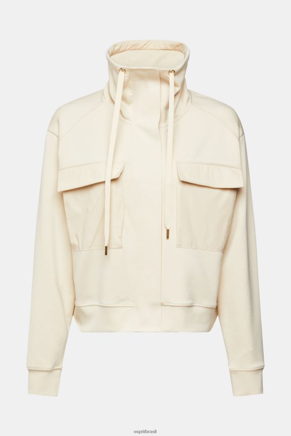 jaqueta de gola alta mulheres Esprit gelo jaquetas 82P6TP560