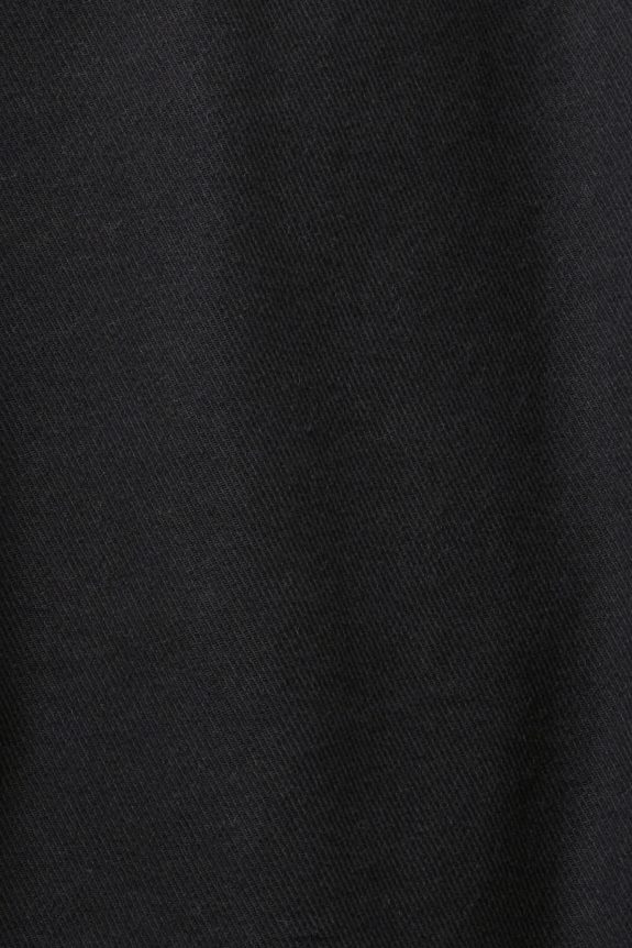 jaqueta de sarja com cinto mulheres Esprit preto jaquetas 82P6TP291