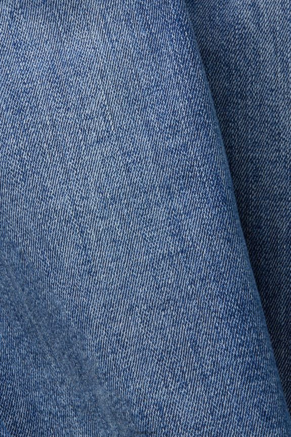 jeans de perna reta mulheres Esprit lavagem média azul jeans 82P6TP245