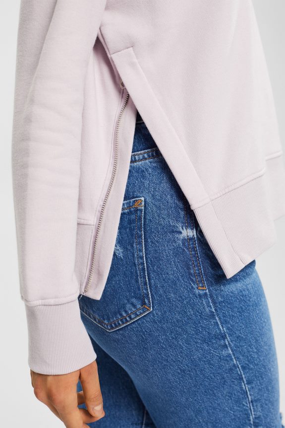 moletom com capuz mulheres Esprit lavanda moletons e moletons 82P6TP512