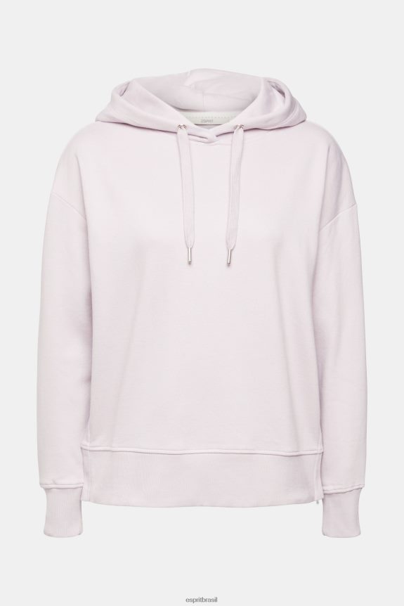 moletom com capuz mulheres Esprit lavanda moletons e moletons 82P6TP512