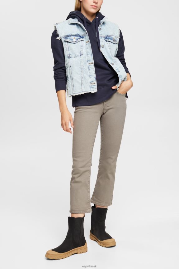 moletom com capuz mulheres Esprit marinha moletons e moletons 82P6TP511