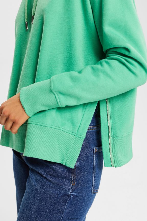 moletom com capuz mulheres Esprit verde moletons e moletons 82P6TP510
