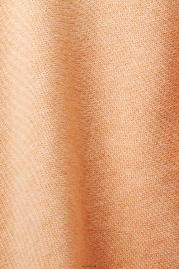 moletom com coração mulheres Esprit laranja dourada moletons e moletons 82P6TP353