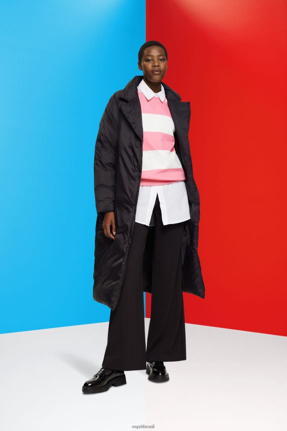 moletom listrado mulheres Esprit rosa moletons e moletons 82P6TP402