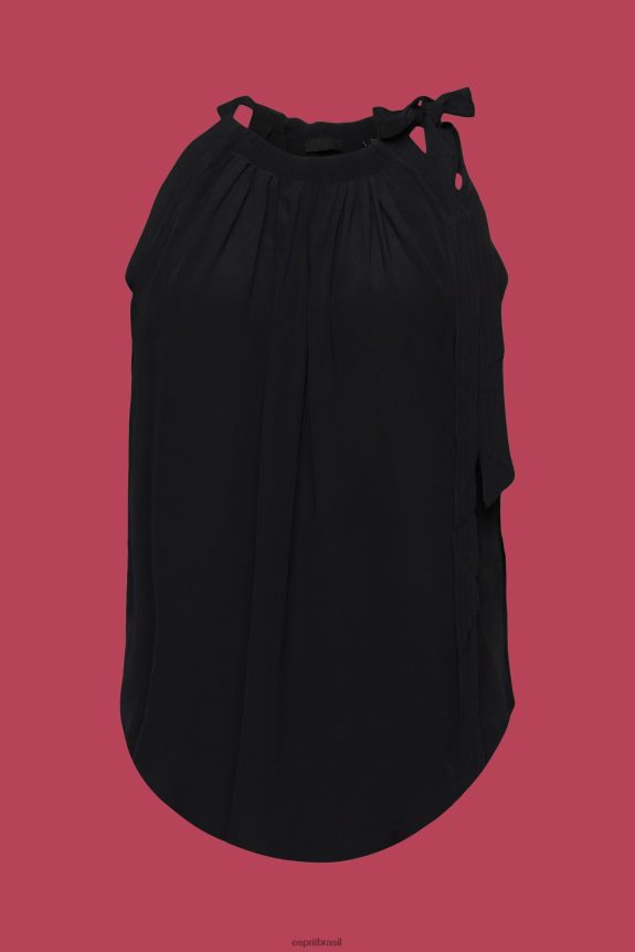 blusa de gola alta mulheres Esprit preto principal 82P6TP223