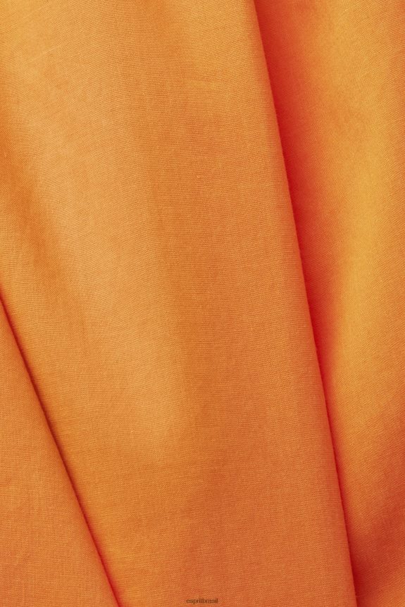 top camisola com bata, tencel mulheres Esprit laranja principal 82P6TP199