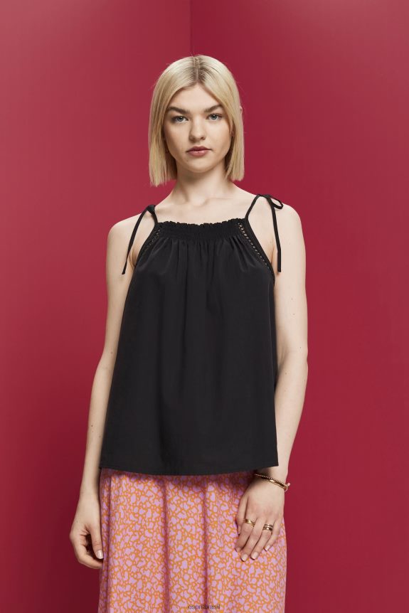 top camisola com bata, tencel mulheres Esprit preto principal 82P6TP198