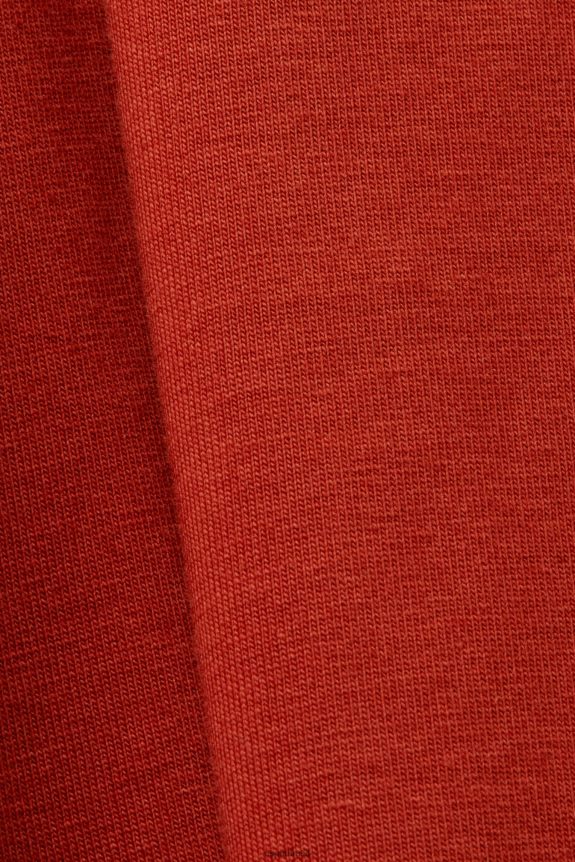 saia midi jersey, algodão sustentável mulheres Esprit terracota saias 82P6TP44