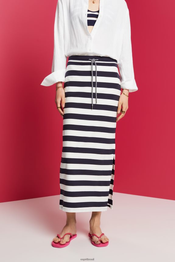 saias de malha mulheres Esprit marinha saias 82P6TP141