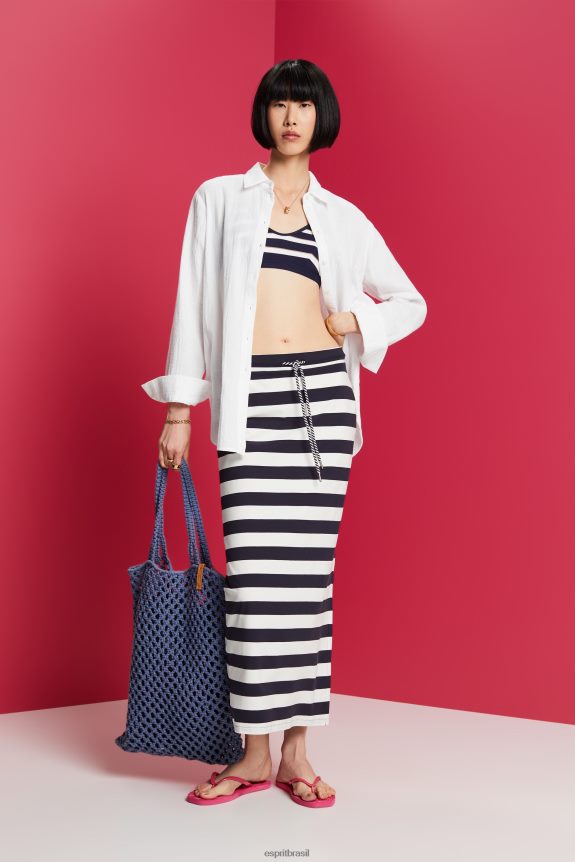 saias de malha mulheres Esprit marinha saias 82P6TP141