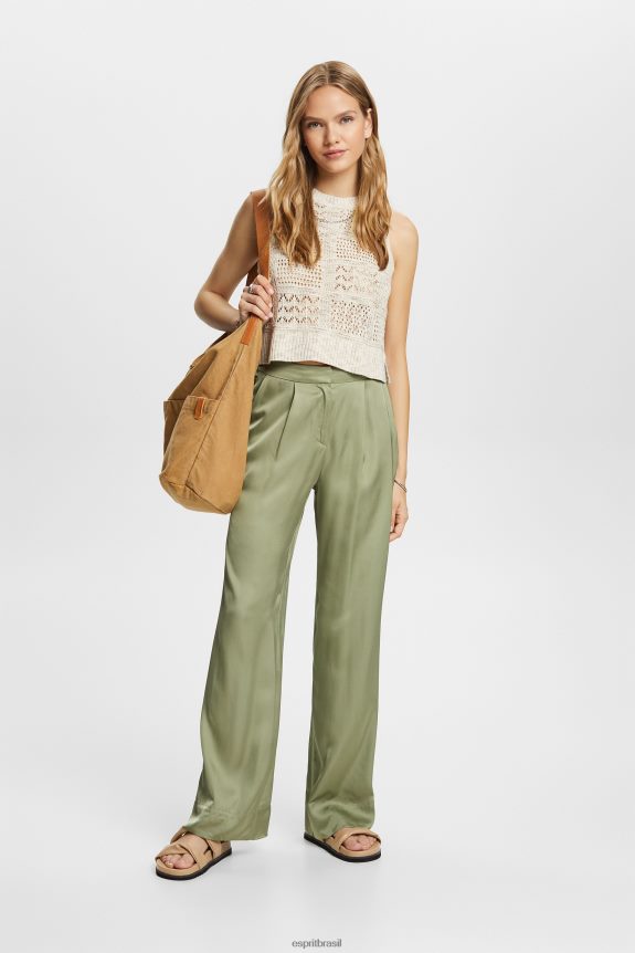 suéter sem mangas mulheres Esprit areia suéteres 82P6TP7