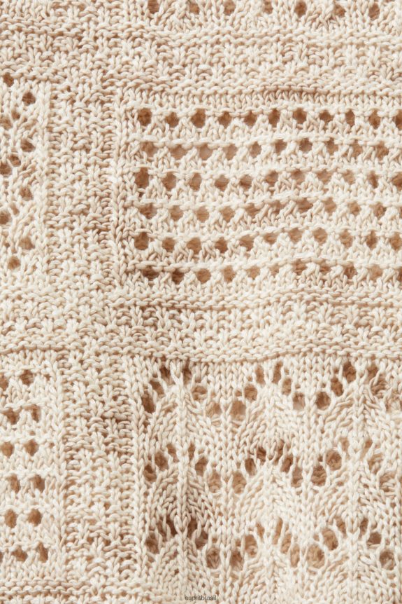 suéter sem mangas mulheres Esprit areia suéteres 82P6TP7