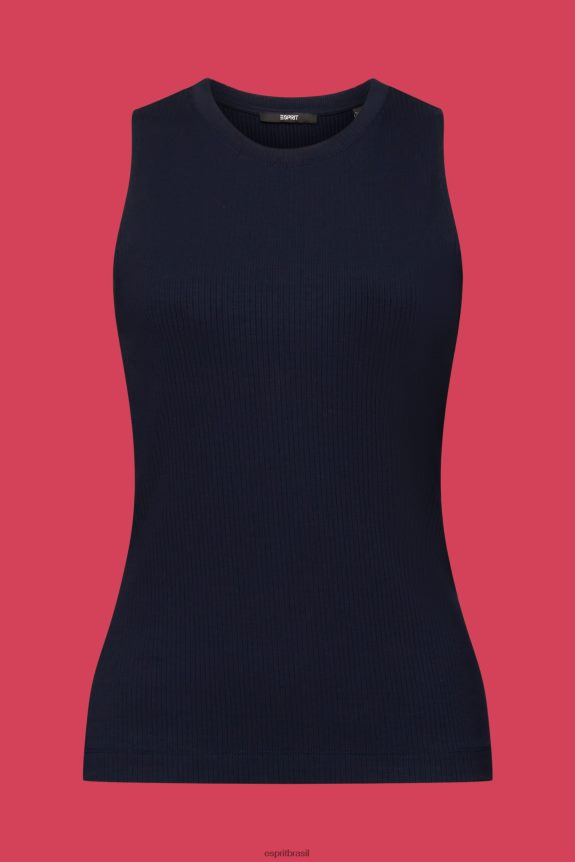 top com nervuras mulheres Esprit marinha tanque 82P6TP304