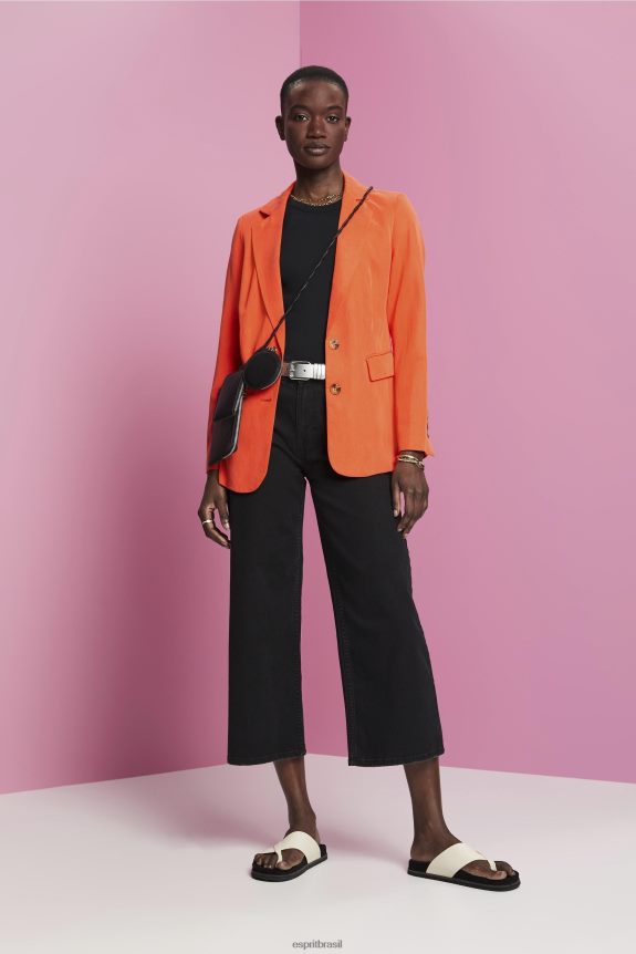 top com nervuras mulheres Esprit preto tanque 82P6TP280