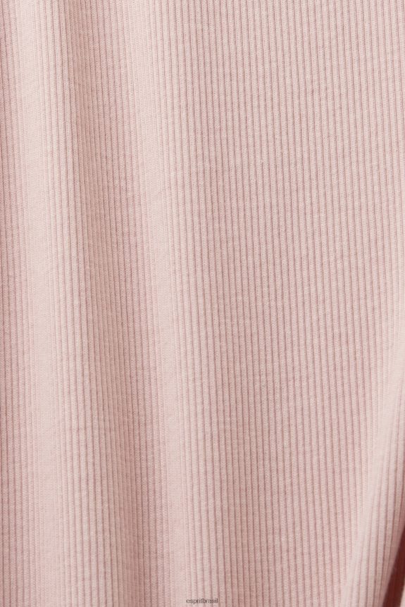 top com nervuras mulheres Esprit rosa velho tanque 82P6TP14