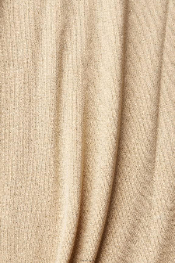 top sem mangas com glitter mulheres Esprit ouro tanque 82P6TP404