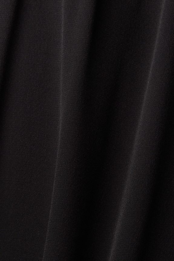 vestido de gola alta mulheres Esprit preto vestidos 82P6TP424