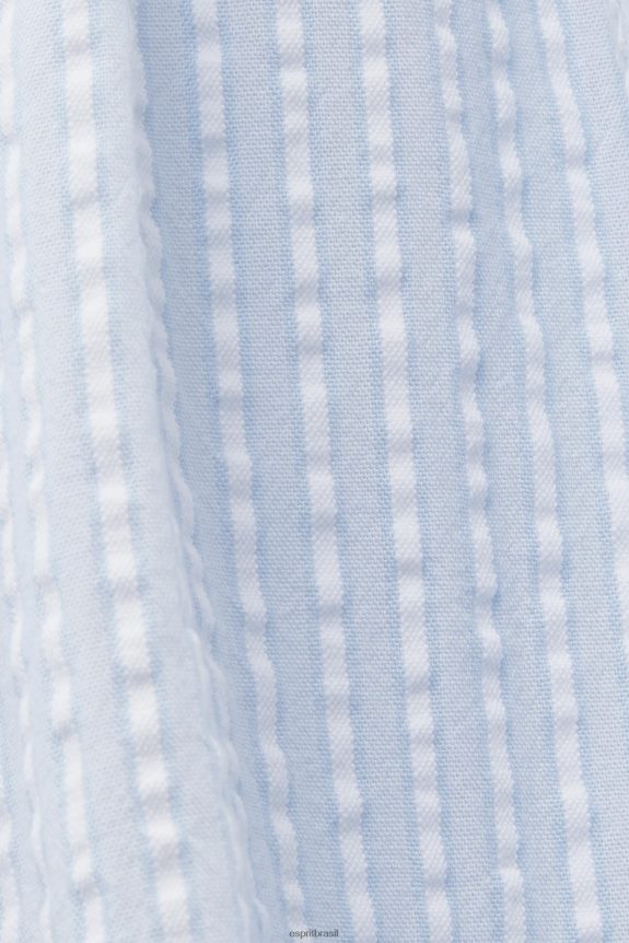 vestido maxi com tiras mulheres Esprit azul claro vestidos 82P6TP233