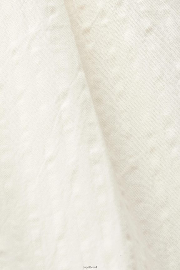 vestido maxi com tiras mulheres Esprit branco vestidos 82P6TP232