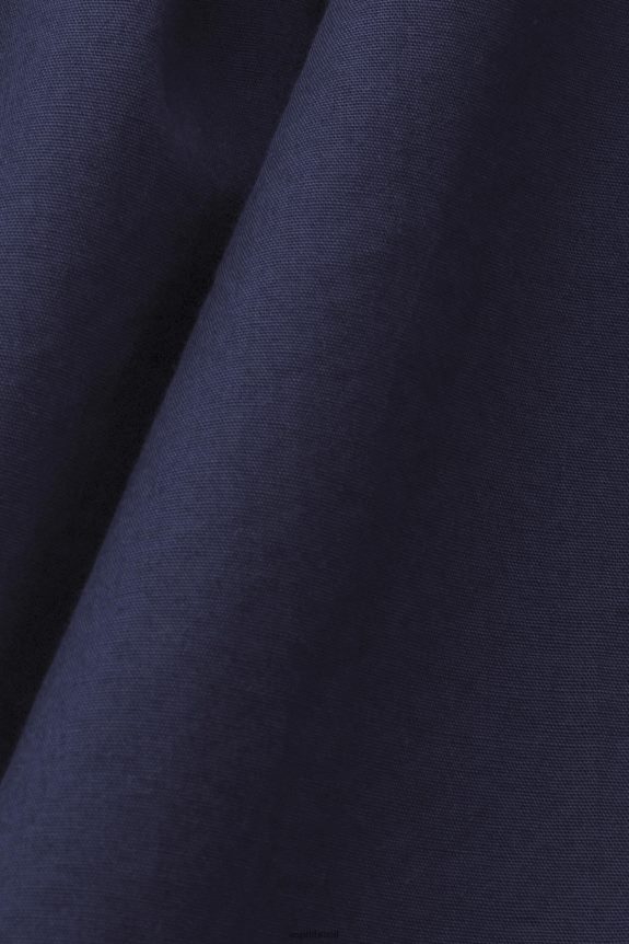 vestido midi de algodão mulheres Esprit marinha vestidos 82P6TP185