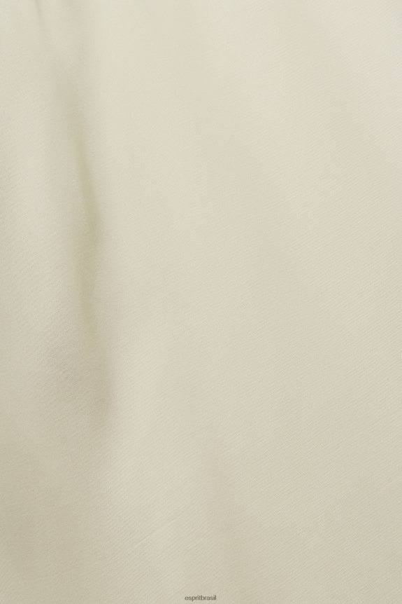 vestido midi de cetim mulheres Esprit verde empoeirado vestidos 82P6TP55