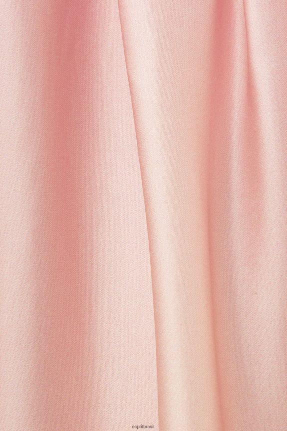 vestido midi estampado, lenzing ecovero mulheres Esprit branco vestidos 82P6TP76