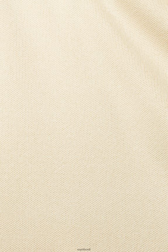 vestido peplum plissado mulheres Esprit areia vestidos 82P6TP489