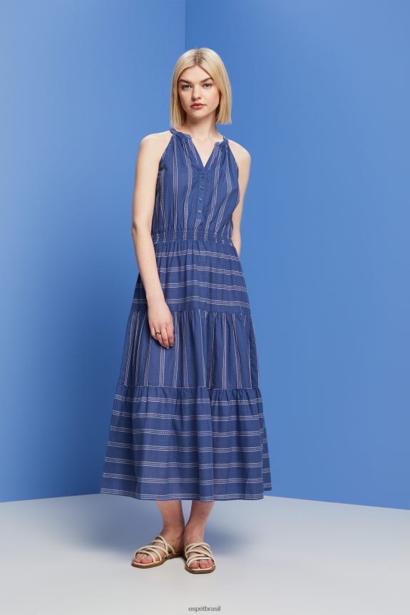 vestidos de tecido leve mulheres Esprit tinta vestidos 82P6TP99